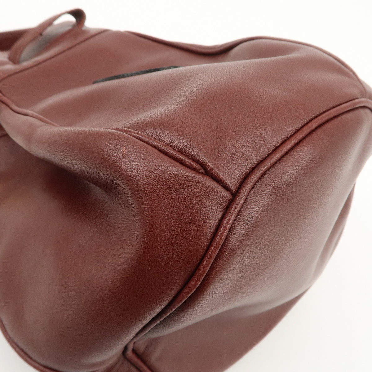 Cartier Must de Cartier Calf Leather Shoulder Bag Burgundy Authentic Used F/S13