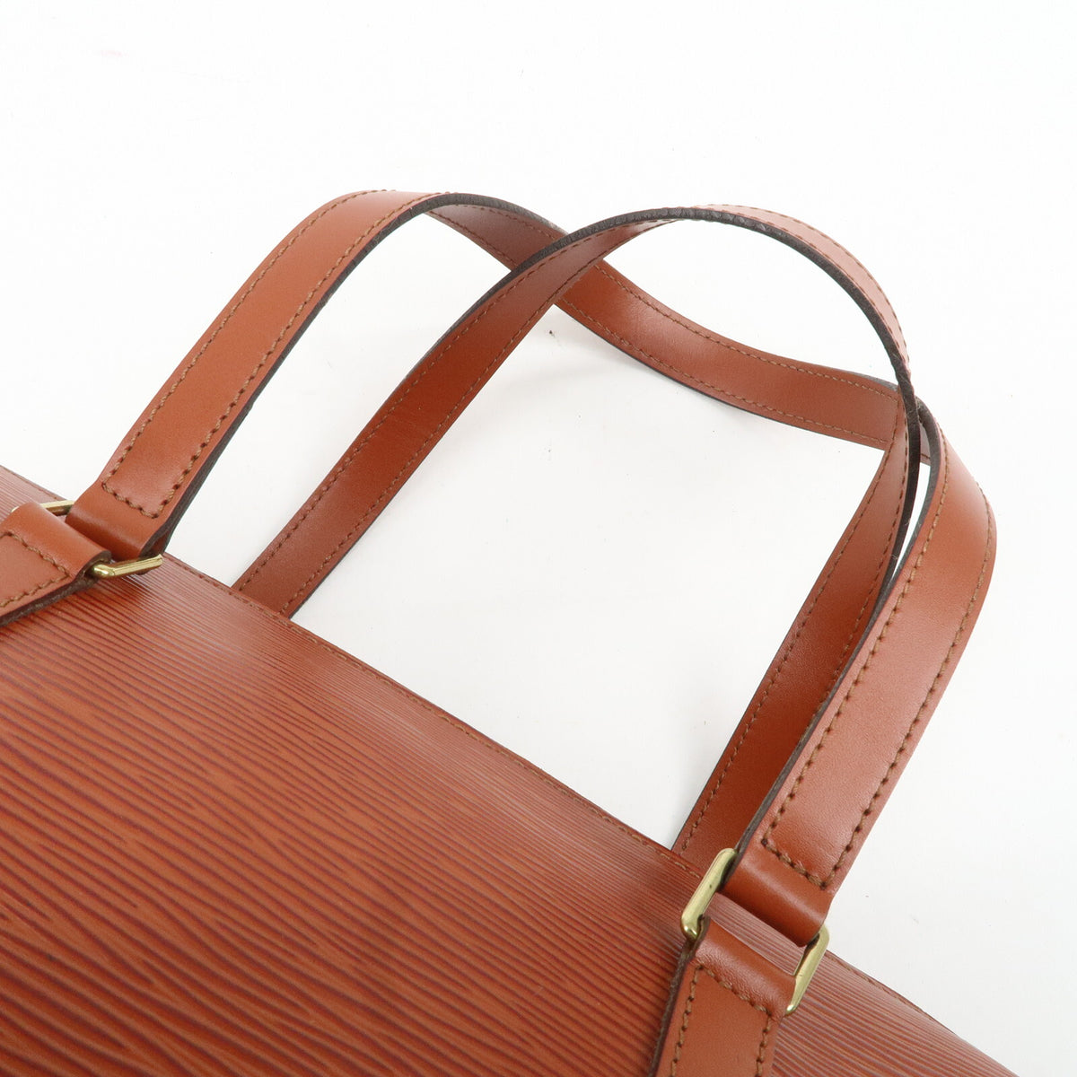 Louis Vuitton Epi Soufflot Shoulder Bag Kenya Brown M52223 Preowned Reuse Auth17