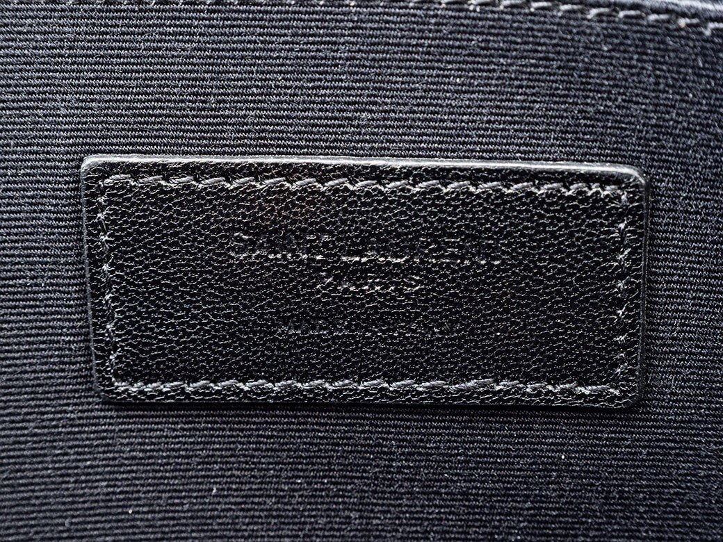 Auth Saint Laurent Clutch Bag Second Bag Pouch Black 397294 Reuse Used Preowned7