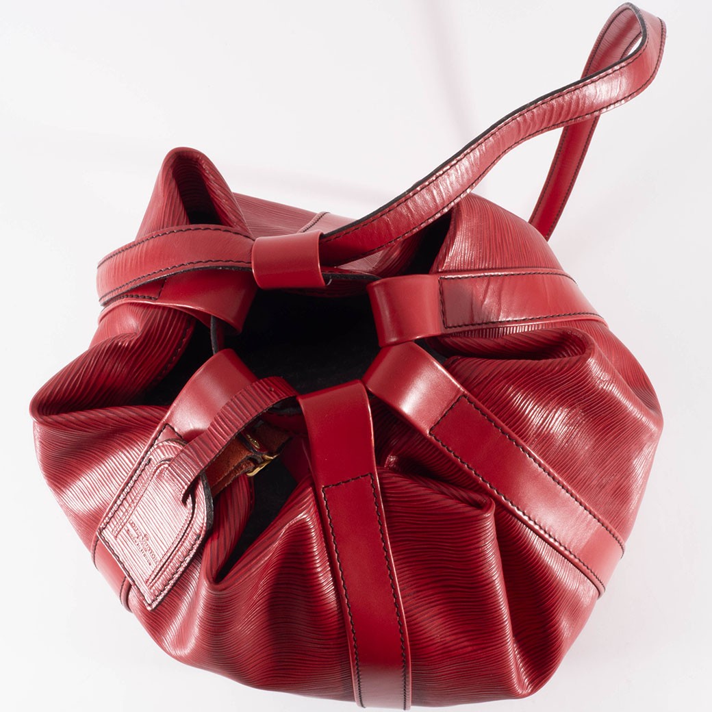 Louis Vuitton Epi Leather Randonnee GM Backpack Red M43087 Womens Preowned Auth4