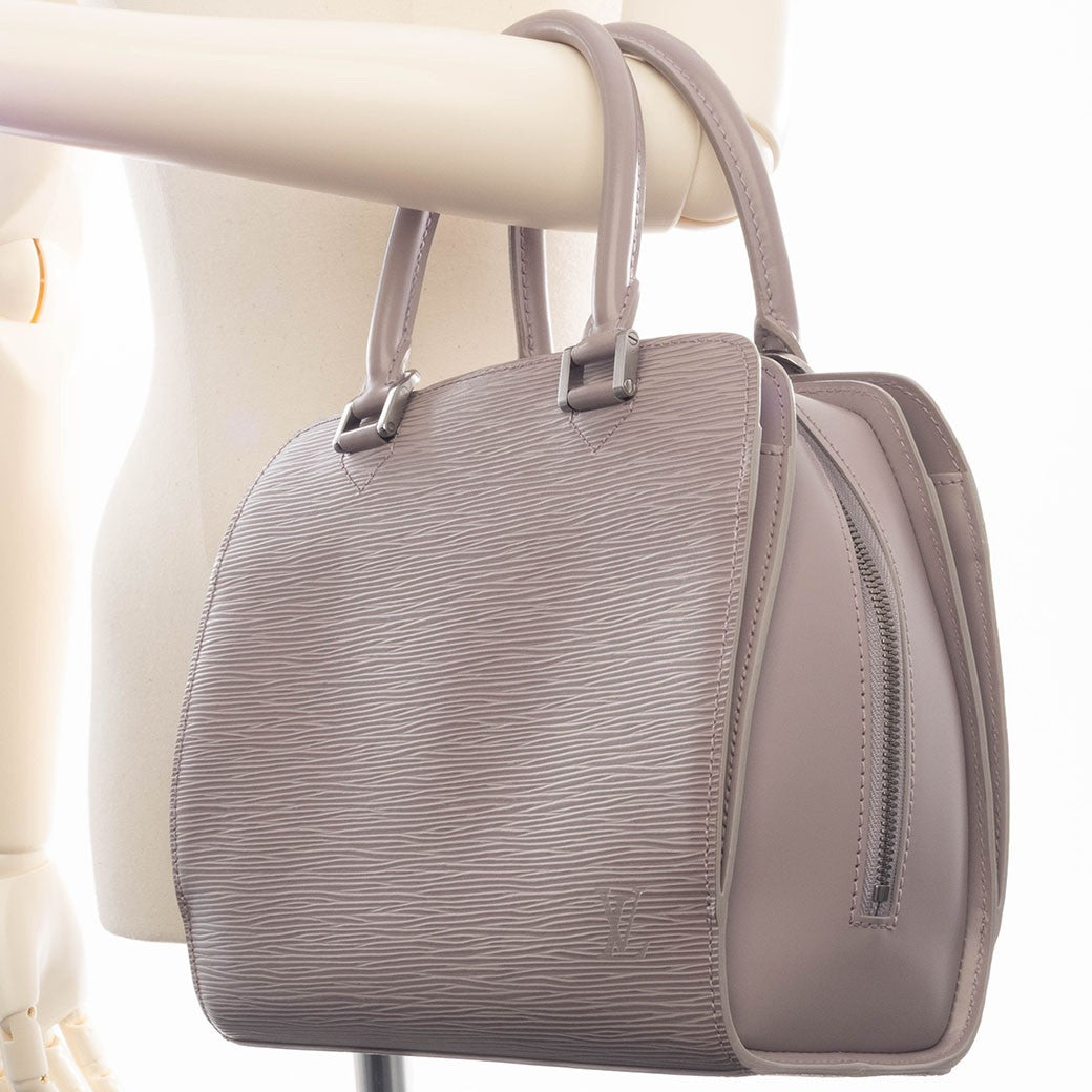 LOUIS VUITTON Pont Neuf Epi Leather Handbag Lilac Pastel Tote Bag Preowned Auth14