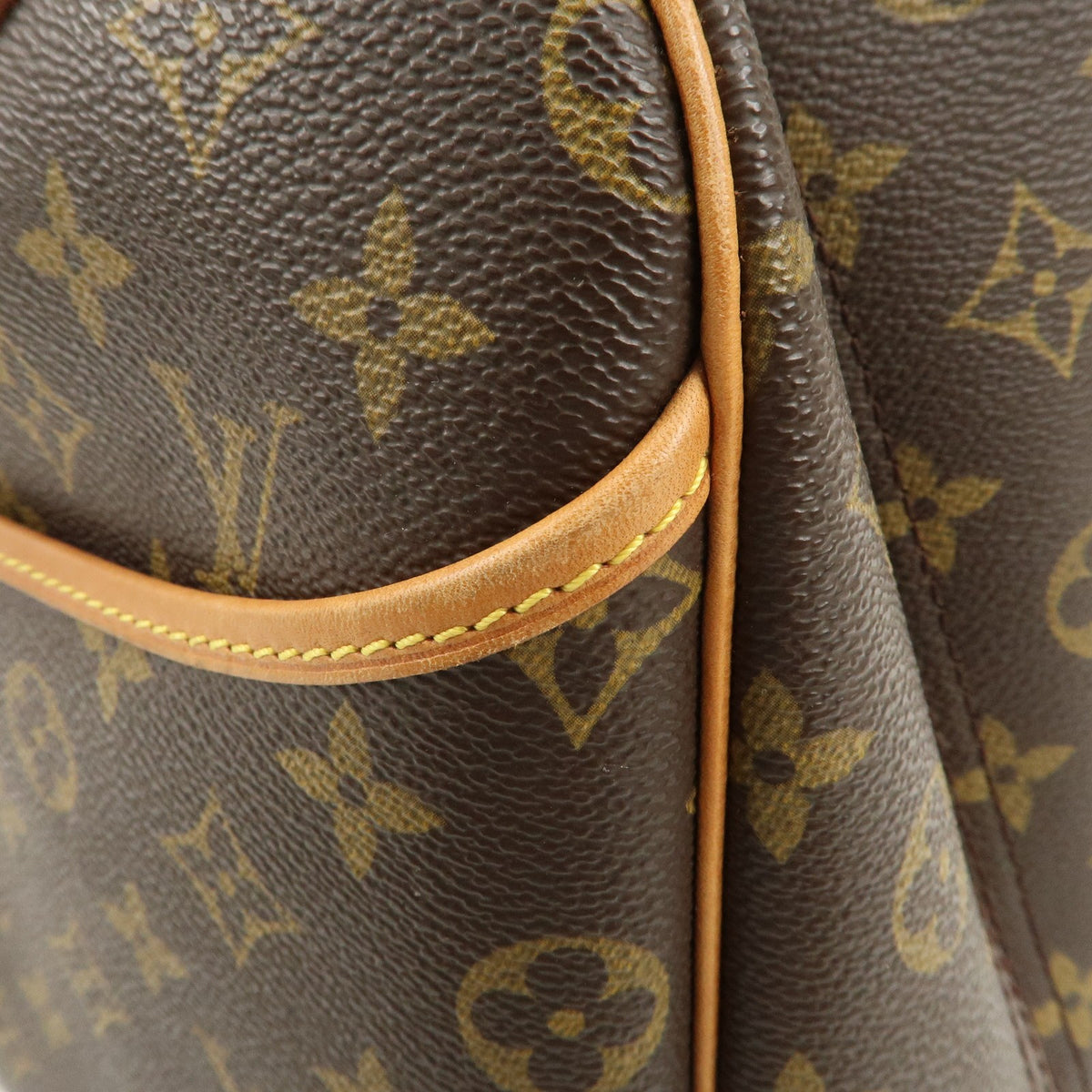 Louis Vuitton Handbag Monogram Deauville Brown M47270 Authentic Used F/S16