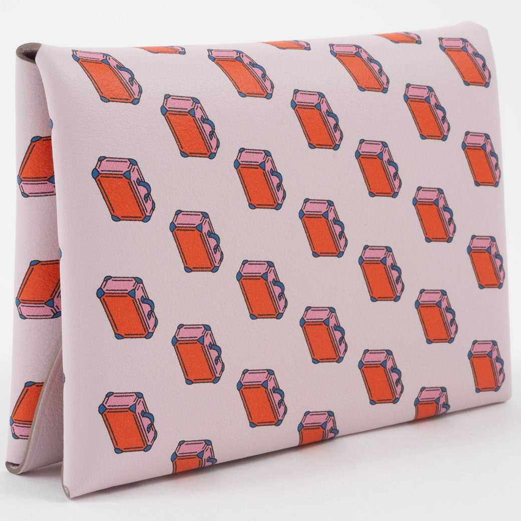HERMES Calvi Duo Card holder Slim wallet Minimalist wallet Swift Preowned Auth6