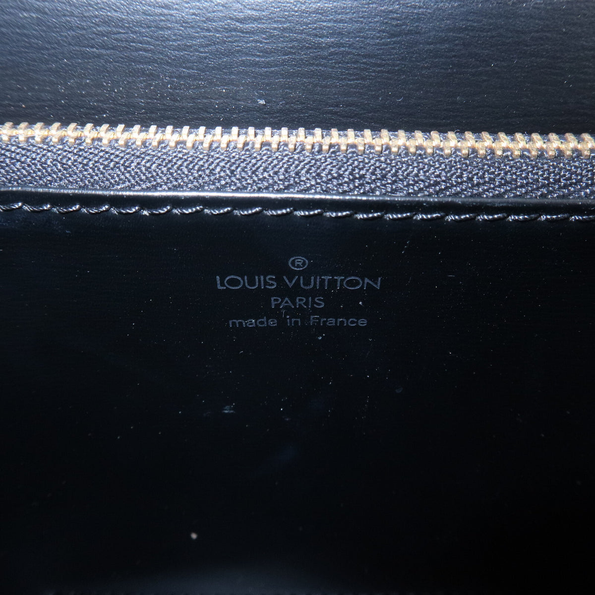 LOUIS VUITTON Malesherbes Handbag Epi Leather Black Noir M52372 Preowned Auth20