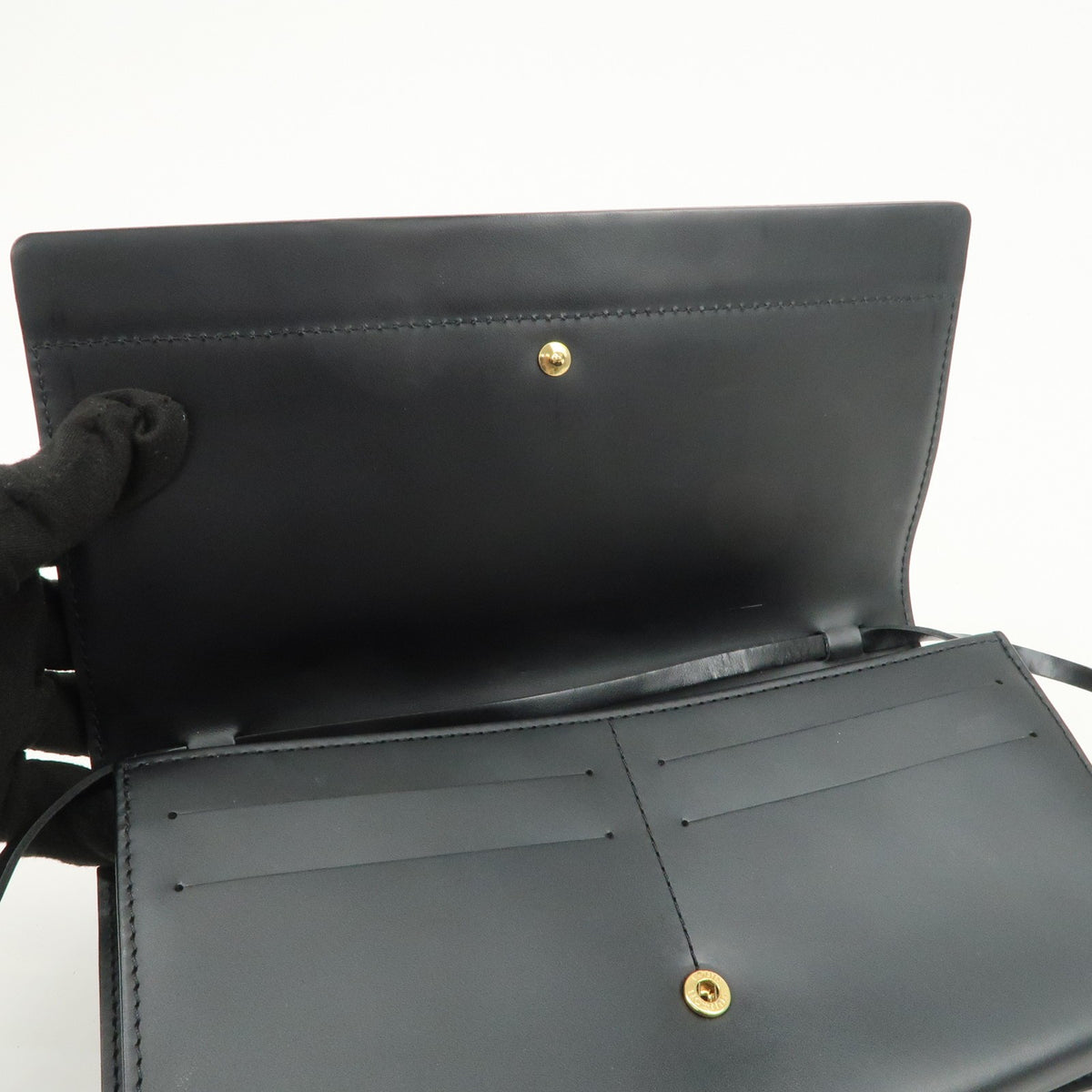 LOUIS VUITTON Honfleur Epi Leather Noir Black Womens Shoulder Bag Preowned Auth17