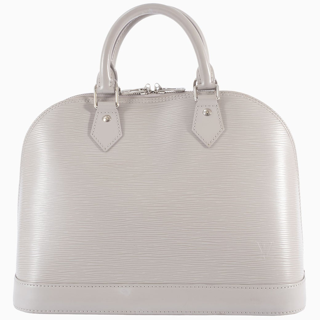 LOUIS VUITTON Alma PM Epi Leather Handbag Gres Gray OffWhite Preowned Auth0