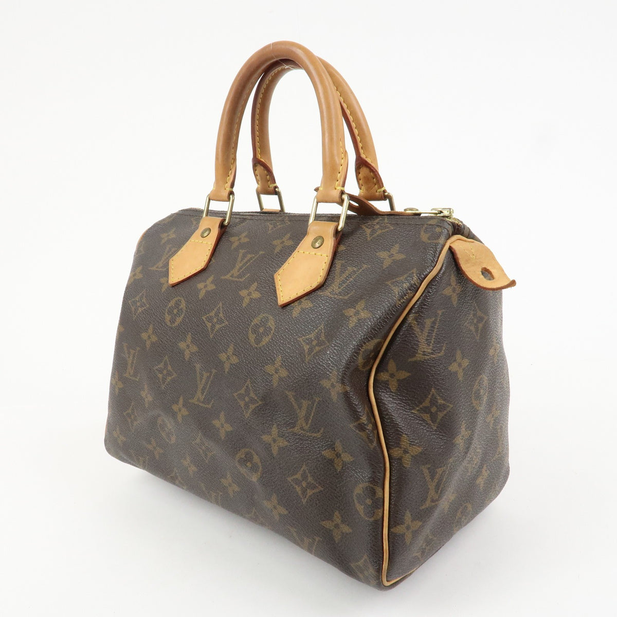 Louis Vuitton Monogram Speedy 25 Boston Bag Hand Bag Brown M41528 Preowned Auth2