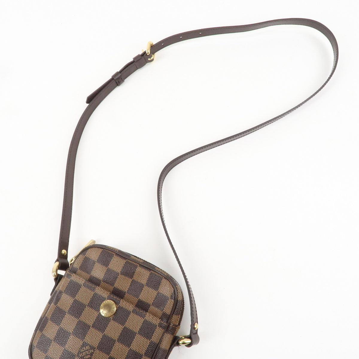 LOUIS VUITTON Damier Rift Mini Pochette Crossbody Shoulder Bag N60009 Preowned4