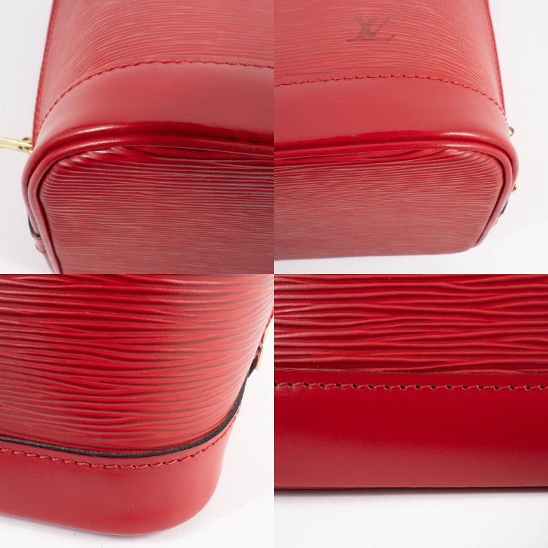 LOUIS VUITTON Alma PM Epi Leather Handbag Red Tote Bag Womens M52147 Preowned19