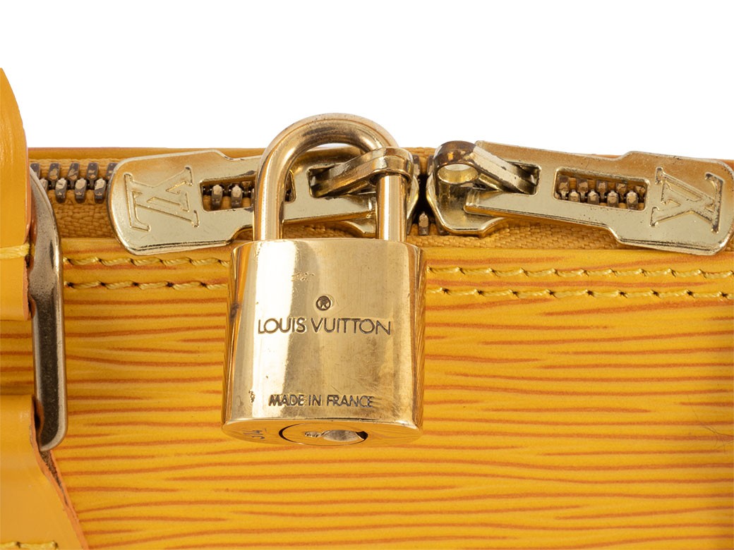 LOUIS VUITTON Alma PM Epi Leather Yellow Womens Handbag M52149 Preowned Auth7