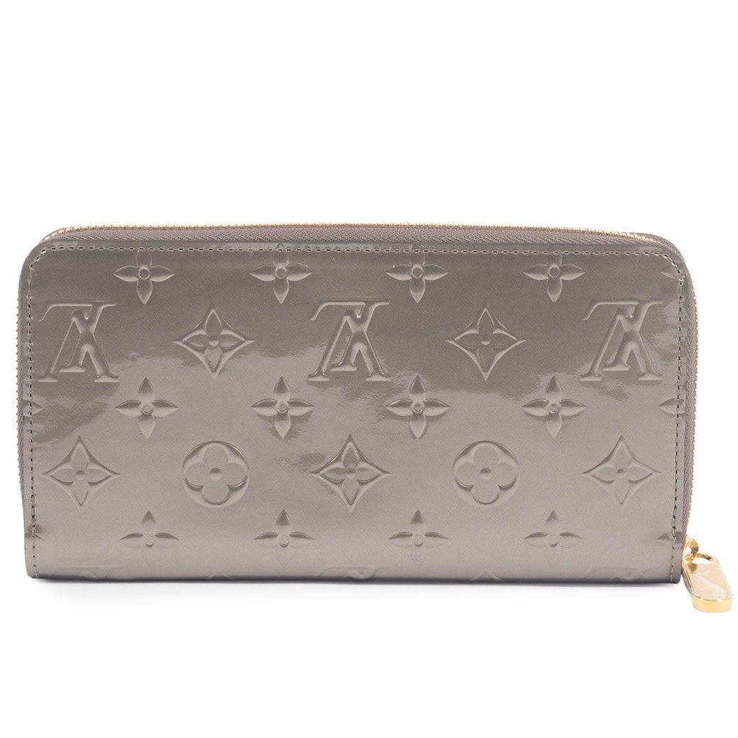 LOUIS VUITTON Zippy Wallet Vernis Champagne Metallise Gold Ziparound Preowned1