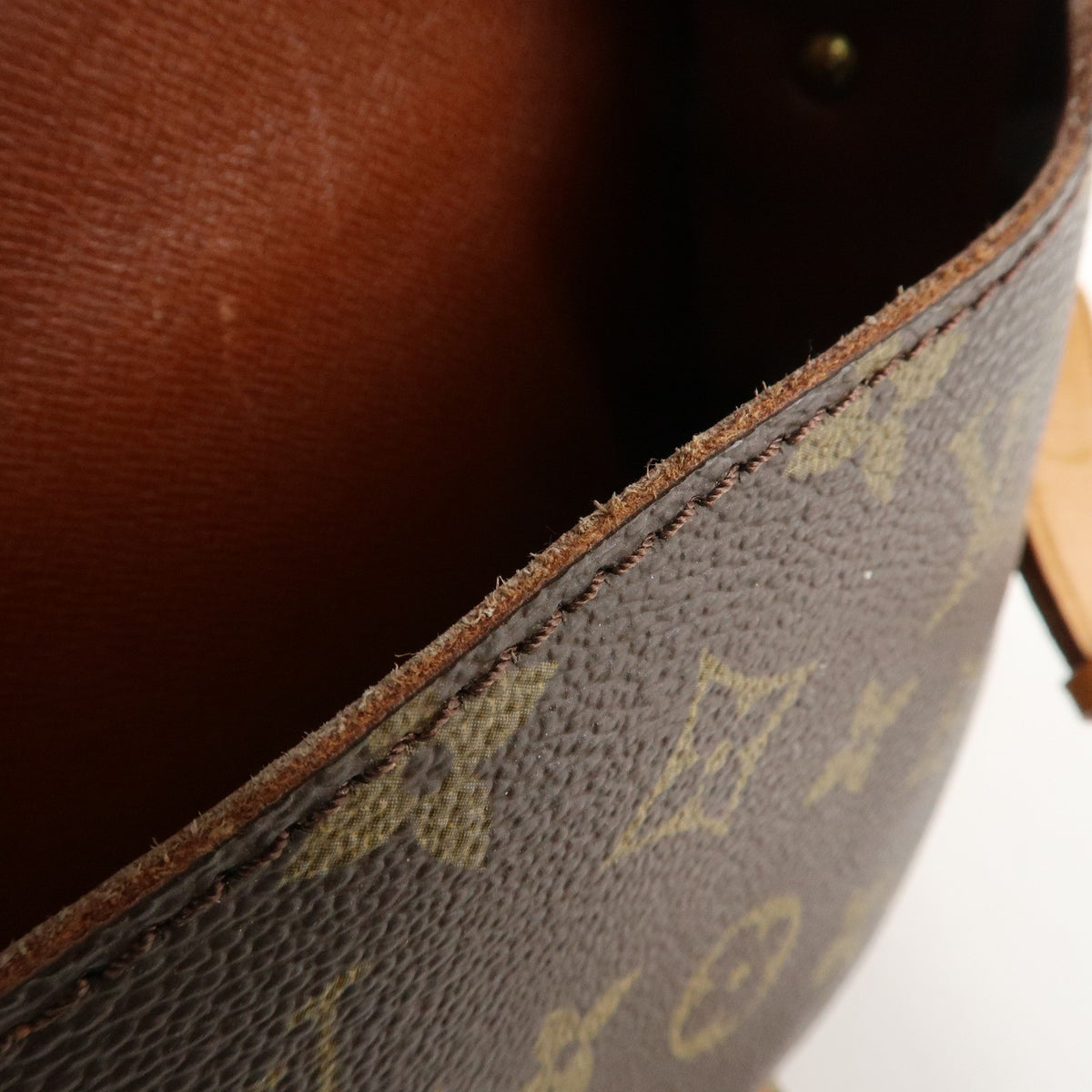 LOUIS VUITTON Mini Cartouchiere Monogram Crossbody Shoulder Bag M51254 Preowned20