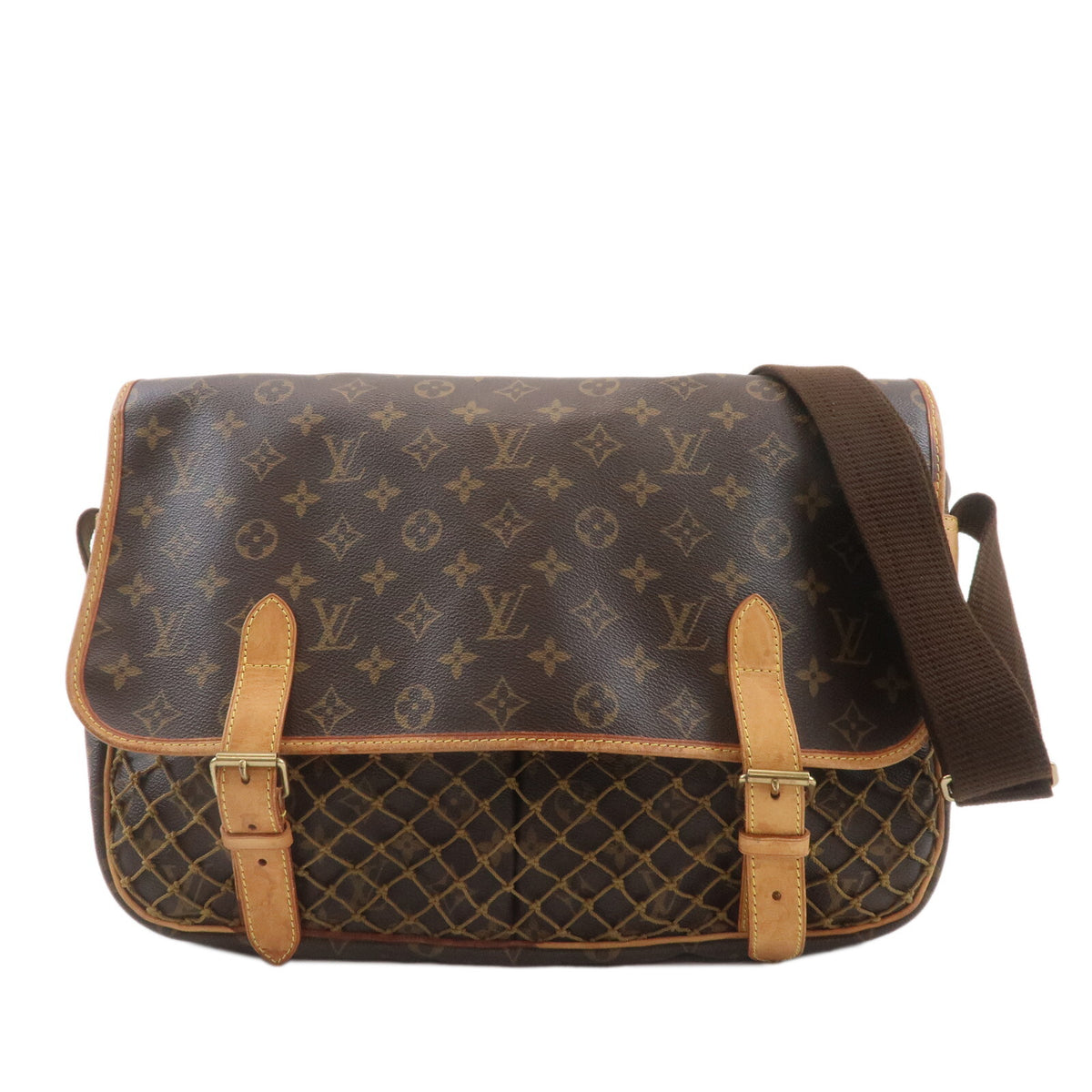 LOUIS VUITTON Gongo MM Monogram Messenger Crossbody Bag M40116 Preowned Auth0
