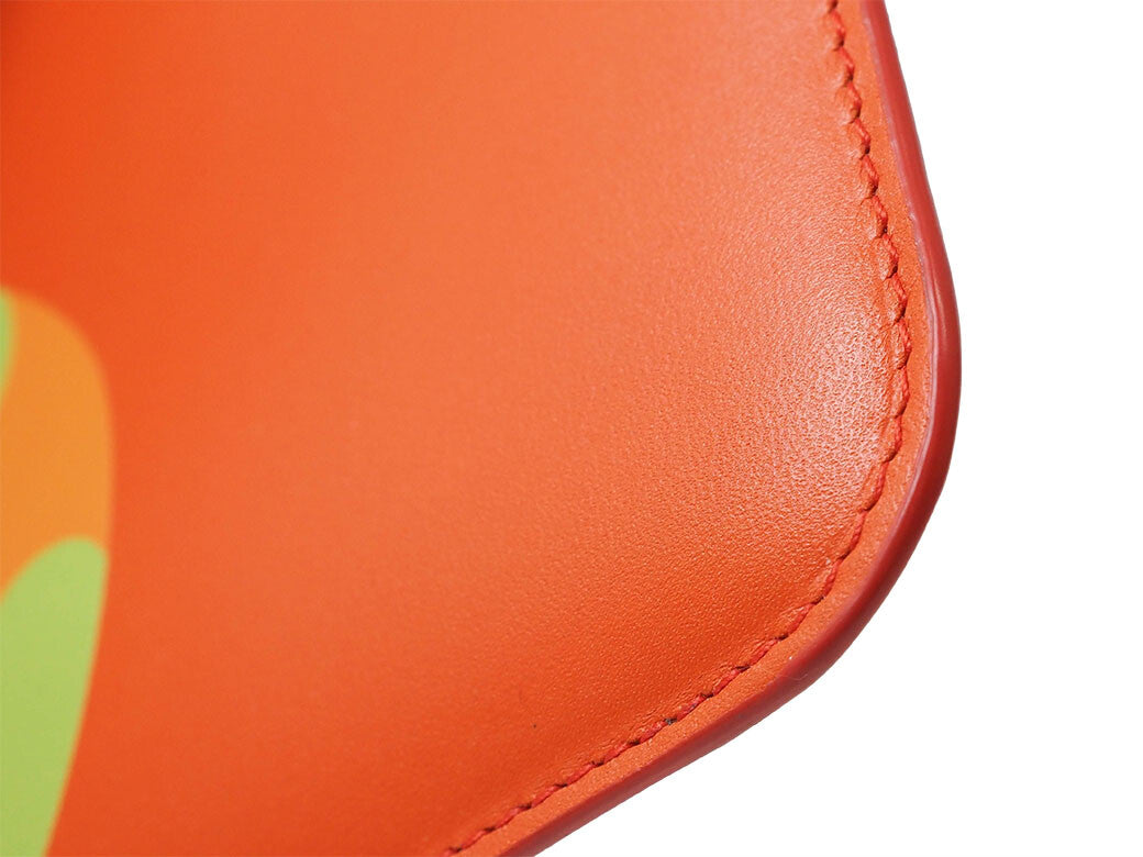 Comme des Garçons Ruby Eye Clutch Clutch Bag Second Bag Orange Leather Pouch L2