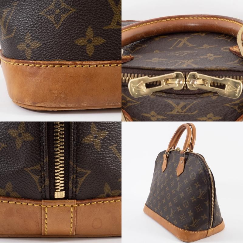 LOUIS VUITTON Alma PM Monogram Canvas Handbag Tote Bag M51130 Preowned Auth10