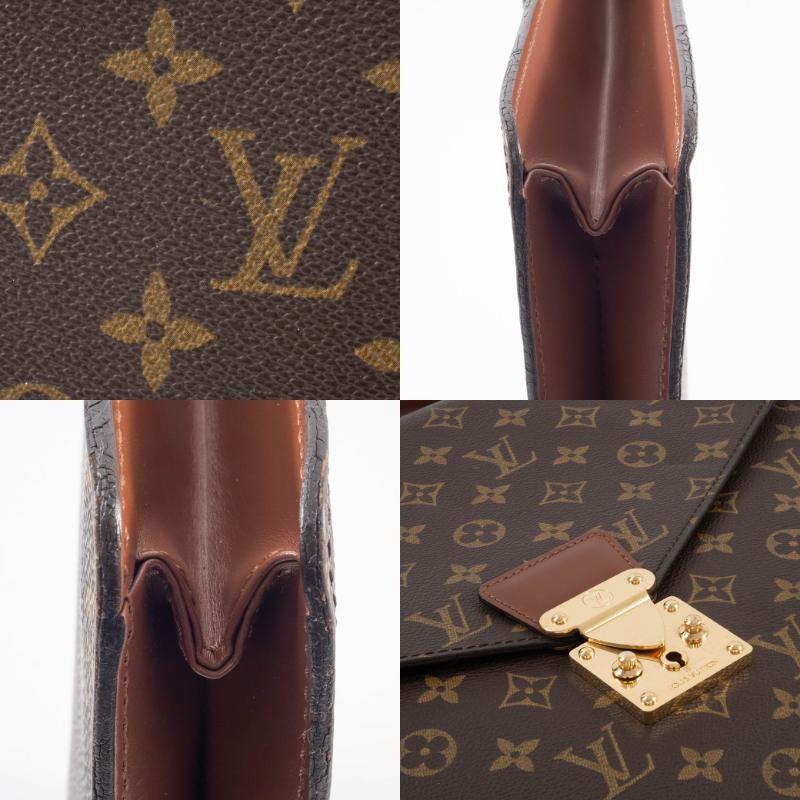 LOUIS VUITTON PorteDocuments Bandouliere Monogram Business Bag M53338 Preowned12