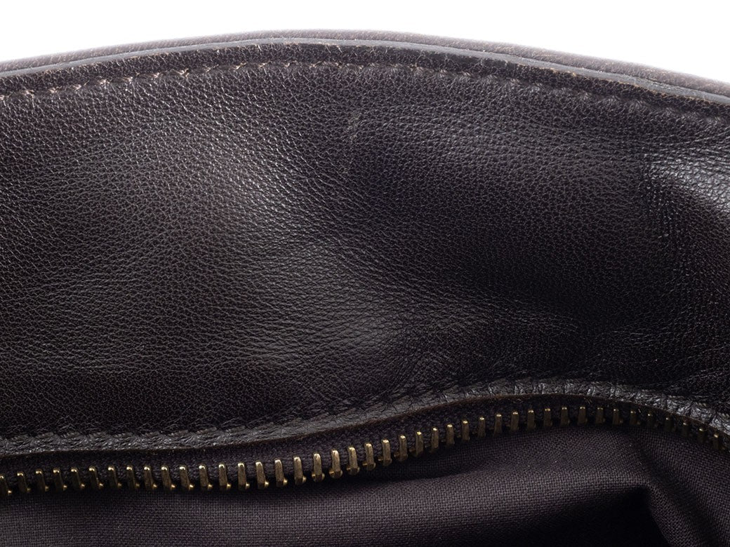 BOTTEGA VENETA Intrecciato Crossbody Shoulder Bag Dark Brown Leather Preowned17