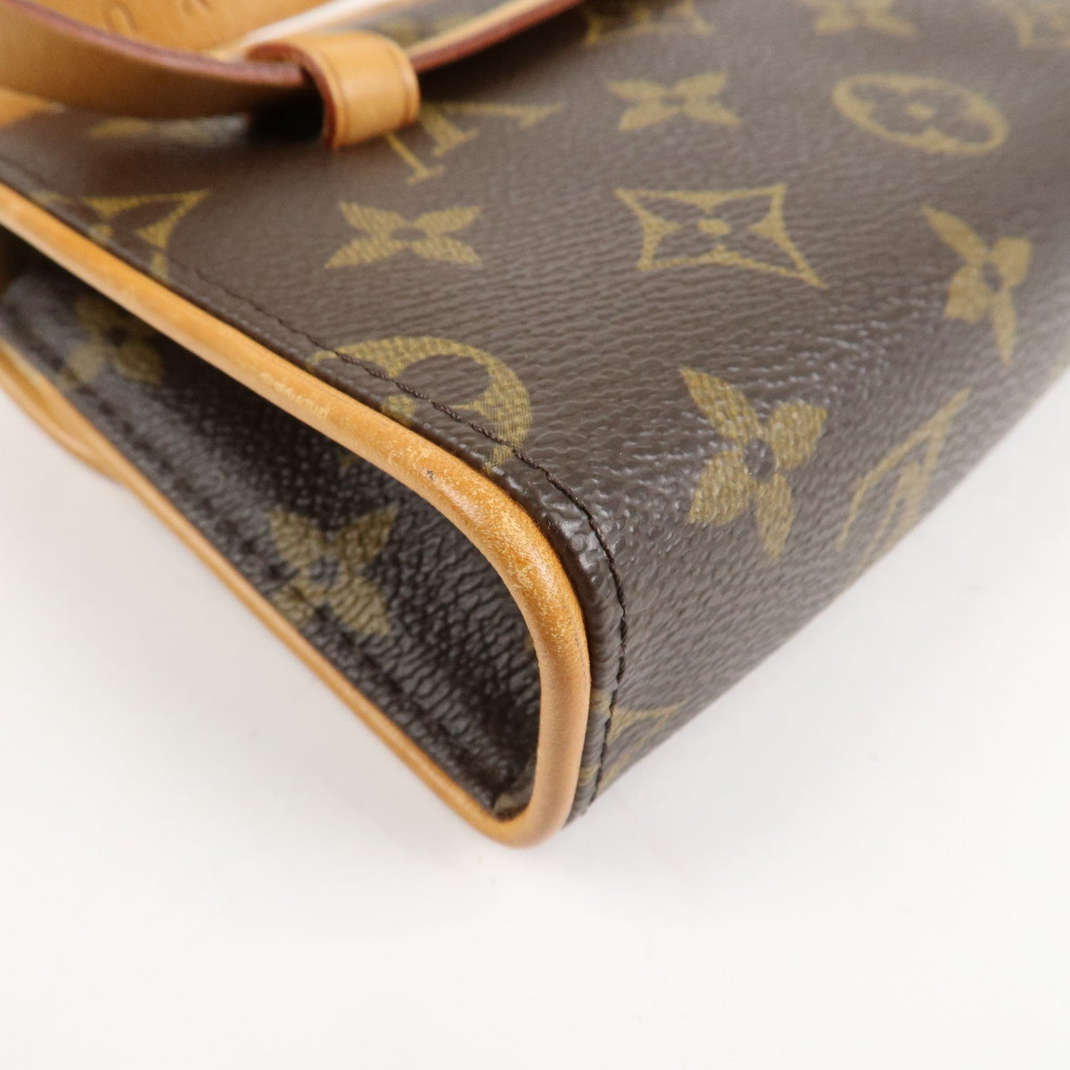 Louis Vuitton Monogram Pochette Florentine Waist Bag Belt XS M51855 Used F/S11