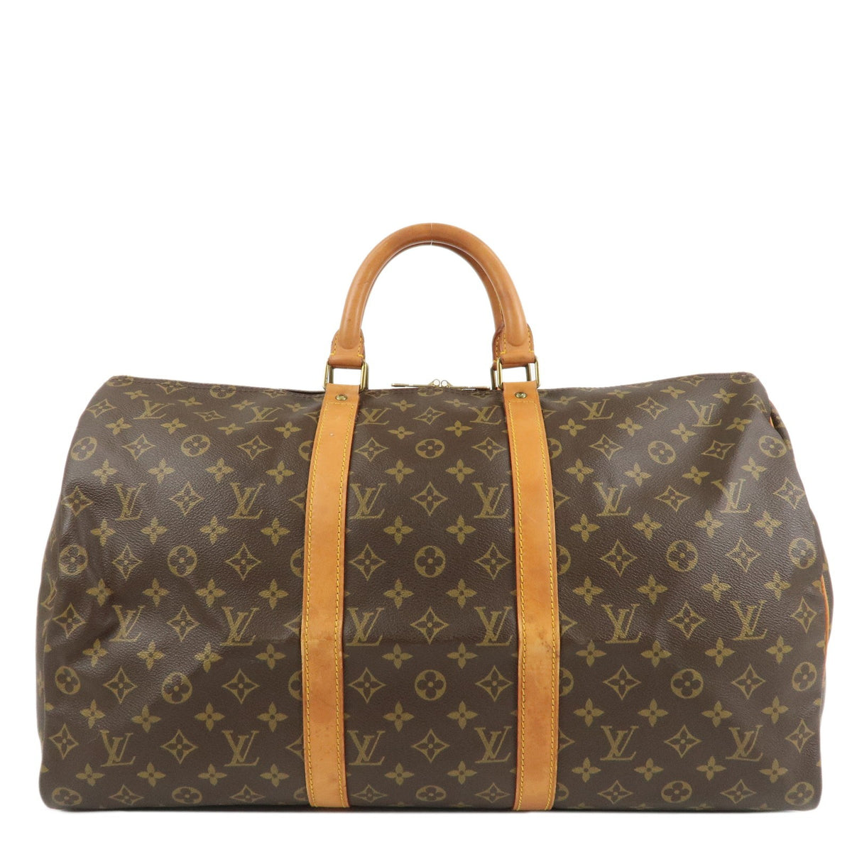 Louis Vuitton Keepall 50 Monogram Boston Travel Duffel Bag M41426 Preowned Auth0