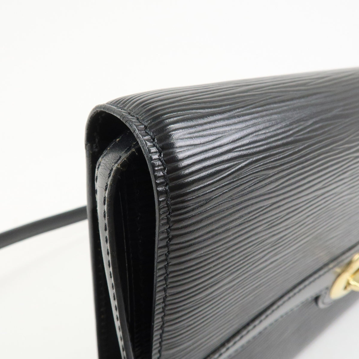LOUIS VUITTON Arche Epi Leather Noir Black Small Convertible Bag Preowned Auth6