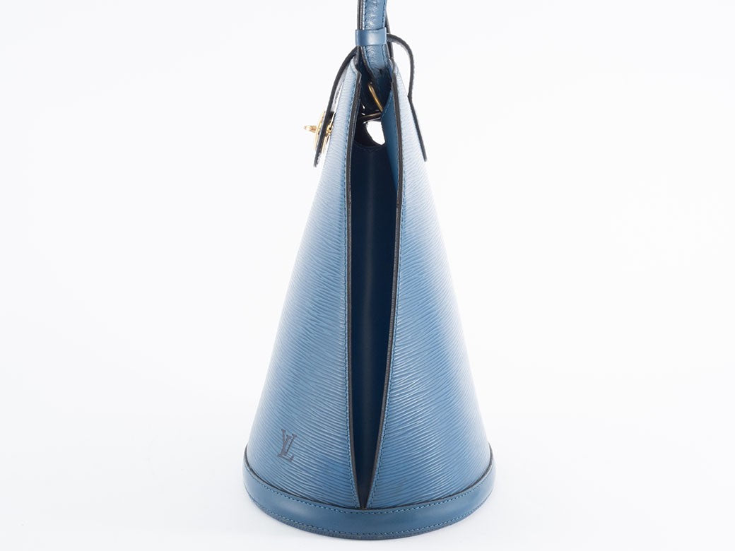 LOUIS VUITTON Cluny Epi Leather Toledo Blue Shoulder Bag M55225 Preowned Auth5