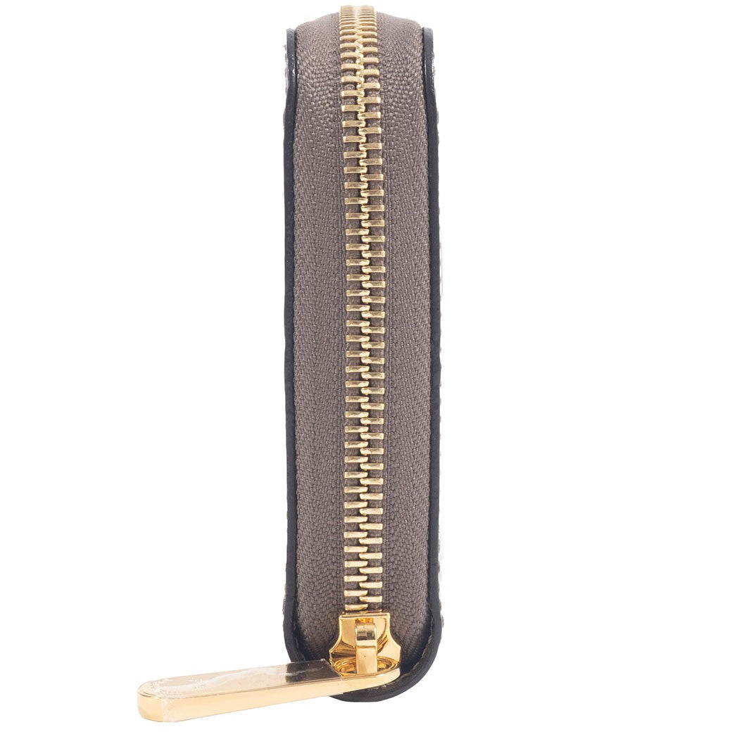 LOUIS VUITTON Zippy Wallet Vernis Champagne Metallise Gold Ziparound Preowned4
