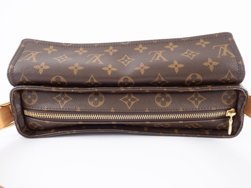 Louis Vuitton Bag Vivacite MM Monogram Shoulder Bag M51164 Reuse Used Preowned11