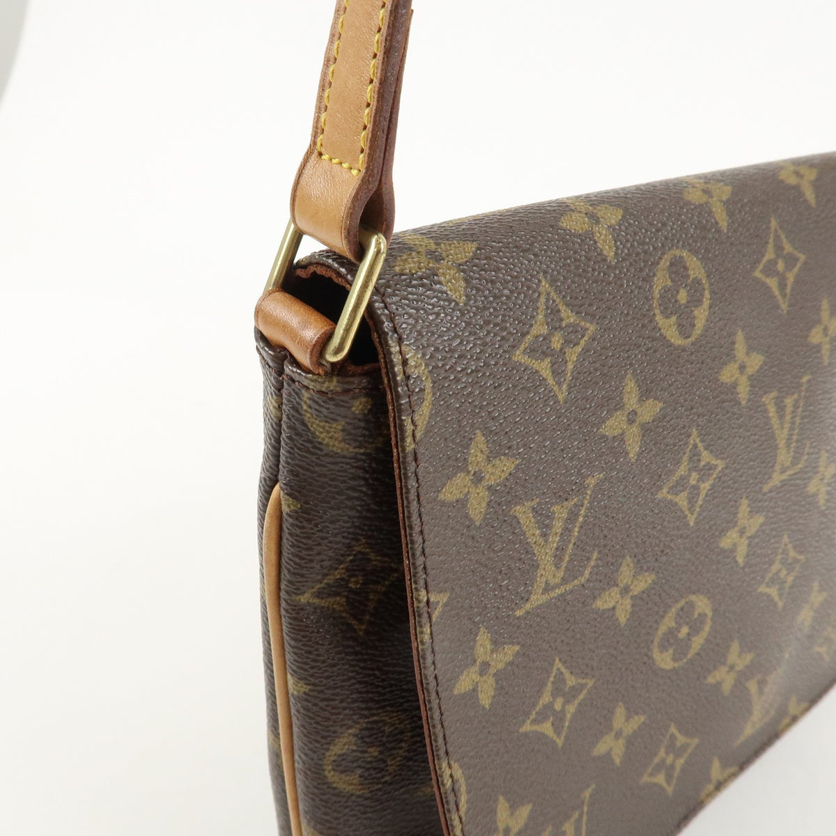 Louis Vuitton Monogram Musette Tango Short Shoulder Flap Brown M51257 Preowned13