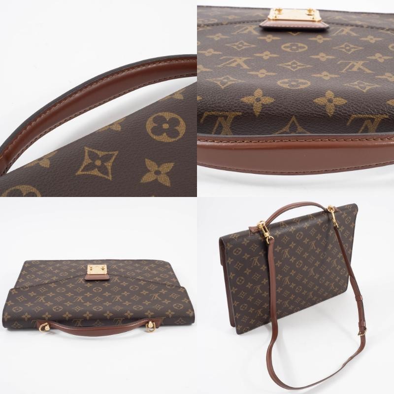 LOUIS VUITTON PorteDocuments Bandouliere Monogram Business Bag M53338 Preowned8