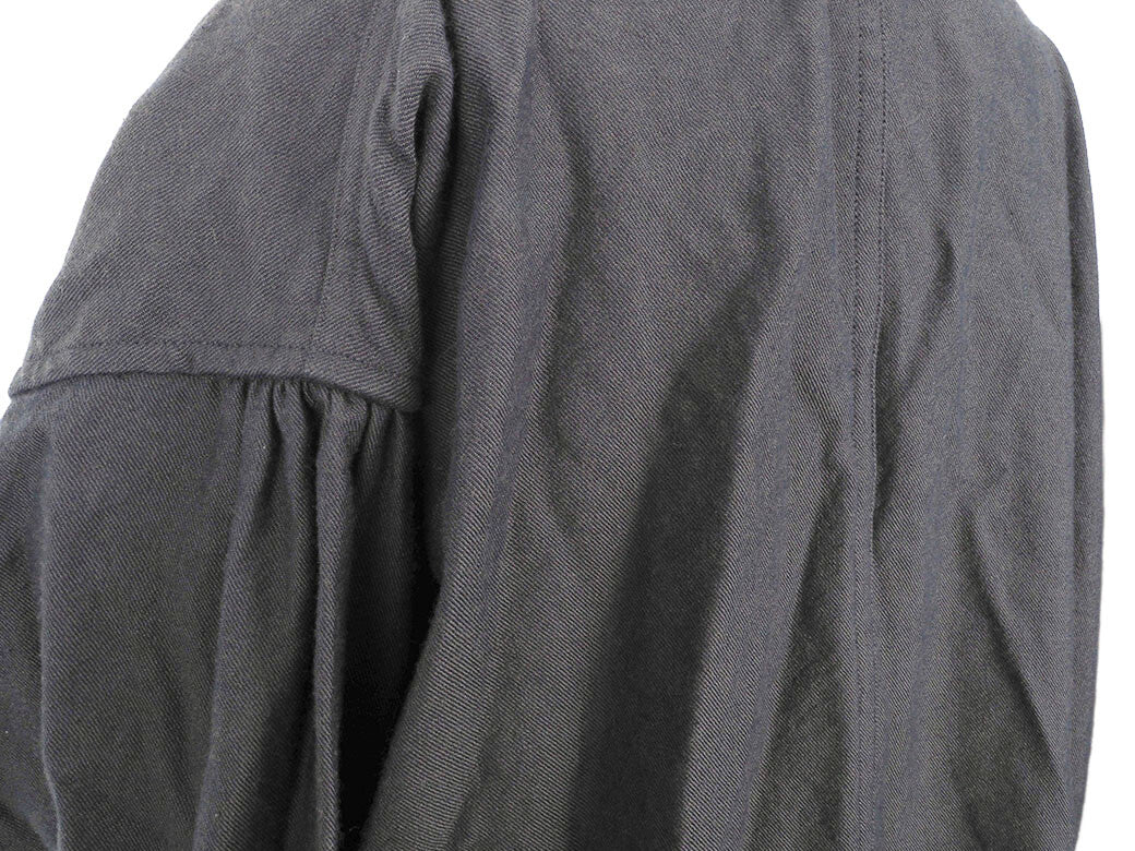 Y's Yohji Yamamoto Shirt Dress Navy YIB01027 Cotton Size 1 Long Sleeves4