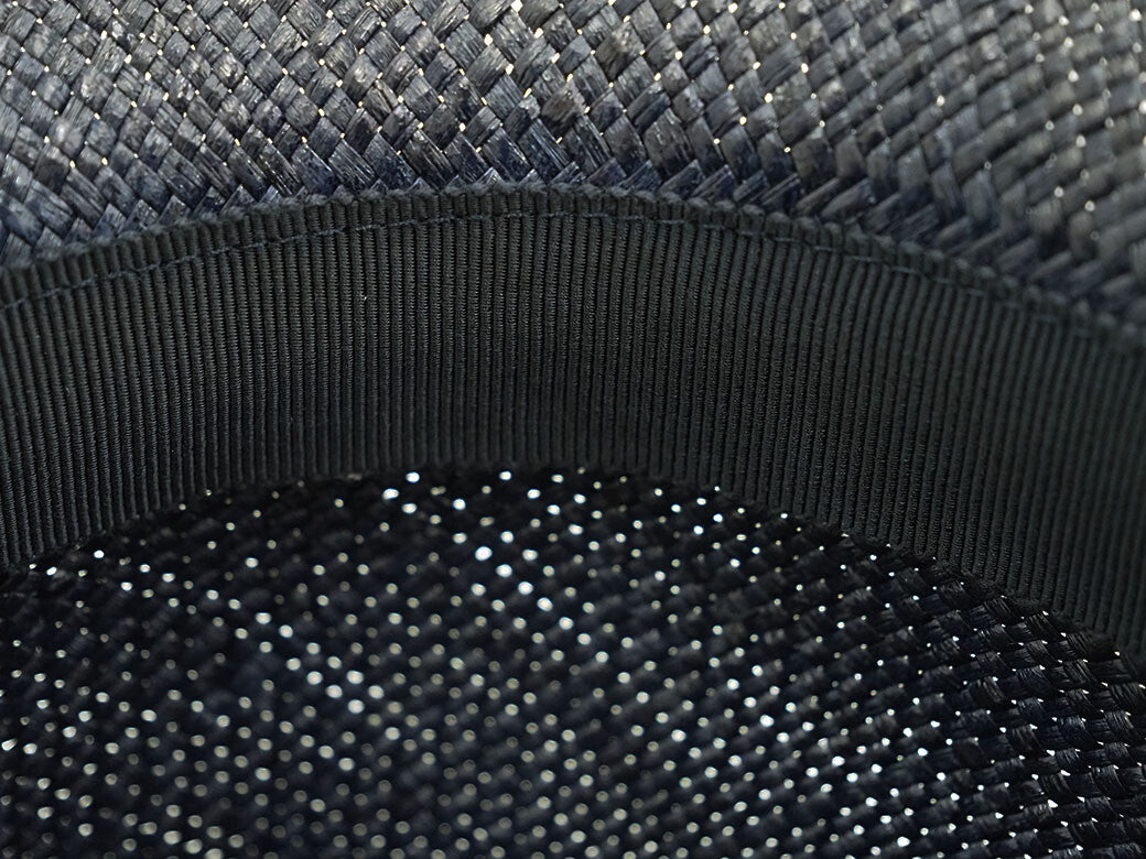 GUCCI Italian Straw Folded Hat XL 60cm Navy Straw Hat Men's Panama Preowned7
