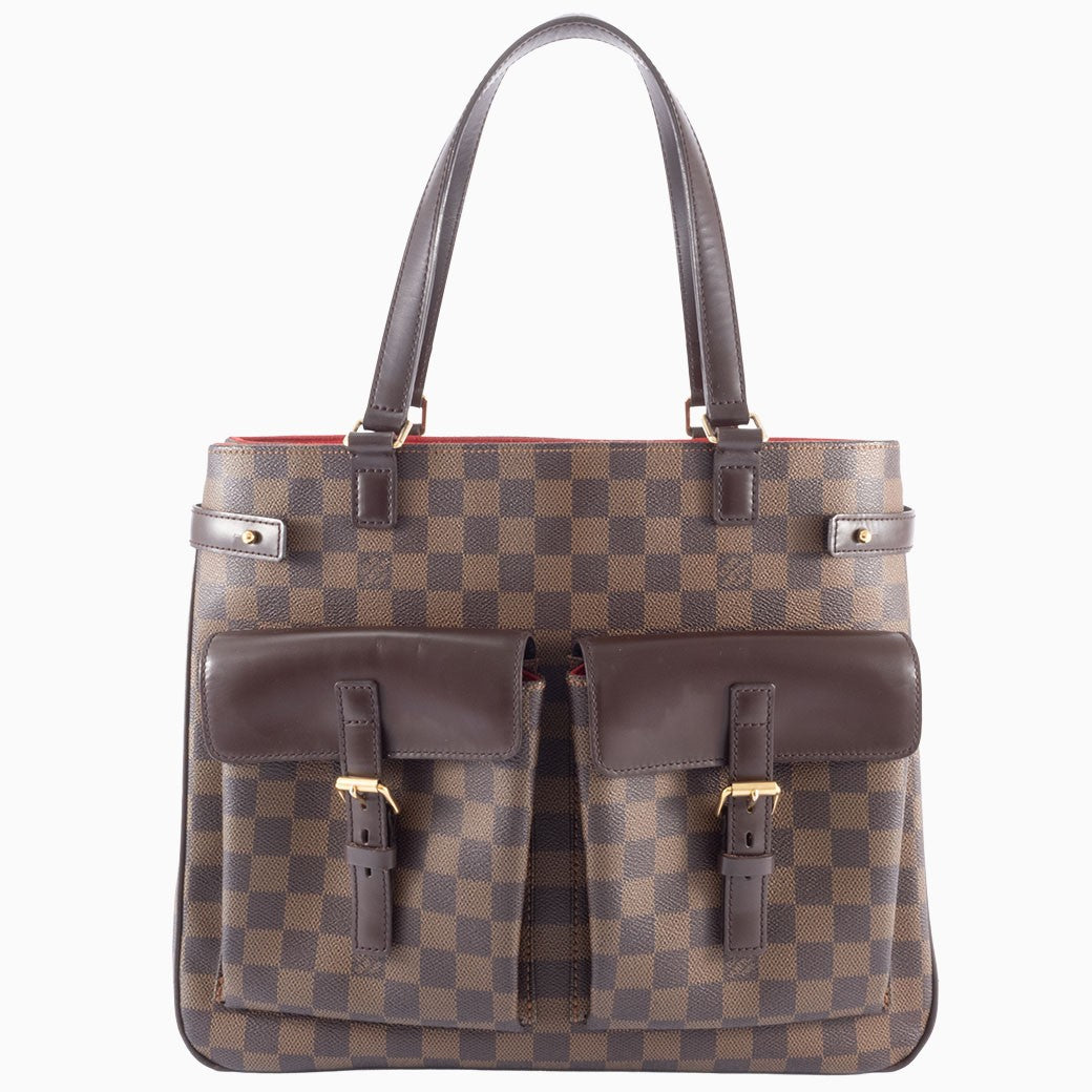 LOUIS VUITTON Uzes Damier Ebene Canvas Shoulder Tote Bag N51128 Preowned Auth0