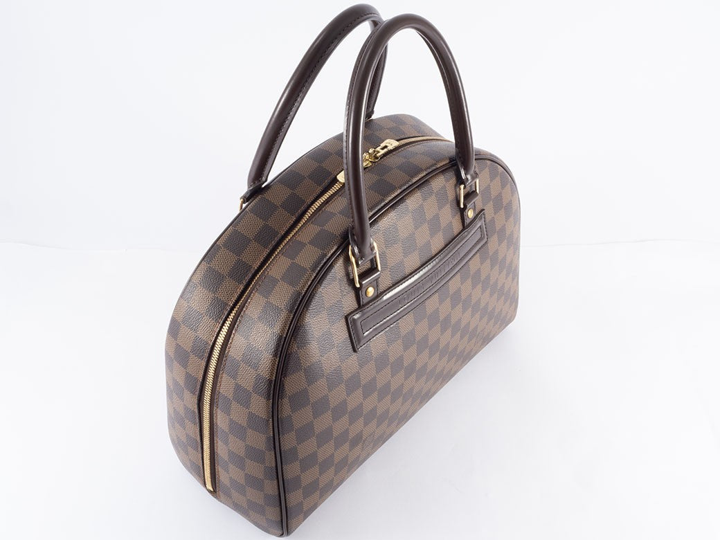 LOUIS VUITTON Nolita Damier Ebene Women Handbag Boston Bag N41455 Preowned Auth21