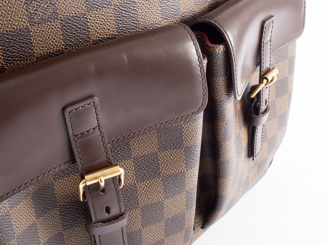 LOUIS VUITTON Uzes Damier Ebene Canvas Shoulder Tote Bag N51128 Preowned Auth8
