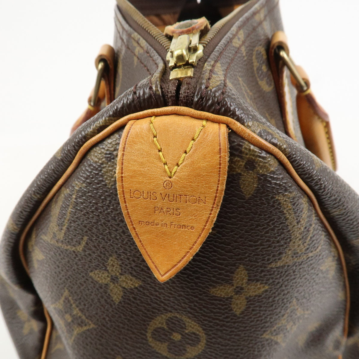 Louis Vuitton Monogram Speedy 30 Boston Bag Hand Bag Brown M41526 Auth Used F/S22
