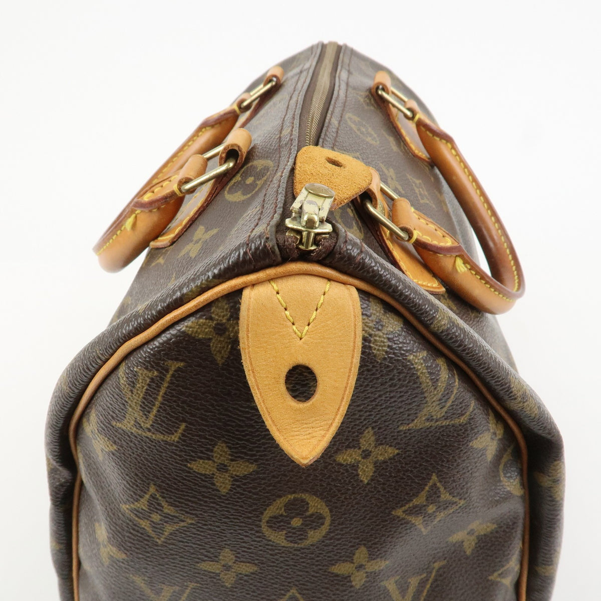 Louis Vuitton Monogram Speedy 30 Boston Bag Hand Bag Brown M41526 Auth Used F/S14