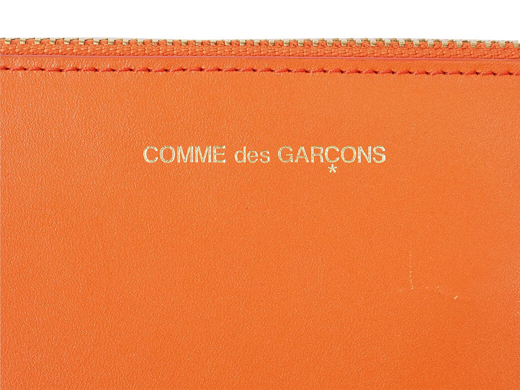 Comme des Garçons Ruby Eye Clutch Clutch Bag Second Bag Orange Leather Pouch L4
