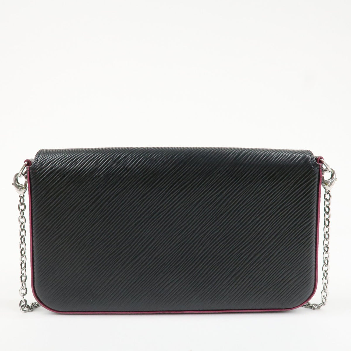 Louis Vuitton Epi Pochette Felicie Shoulder Bag Noir Pink M64579 Auth Used F/S1