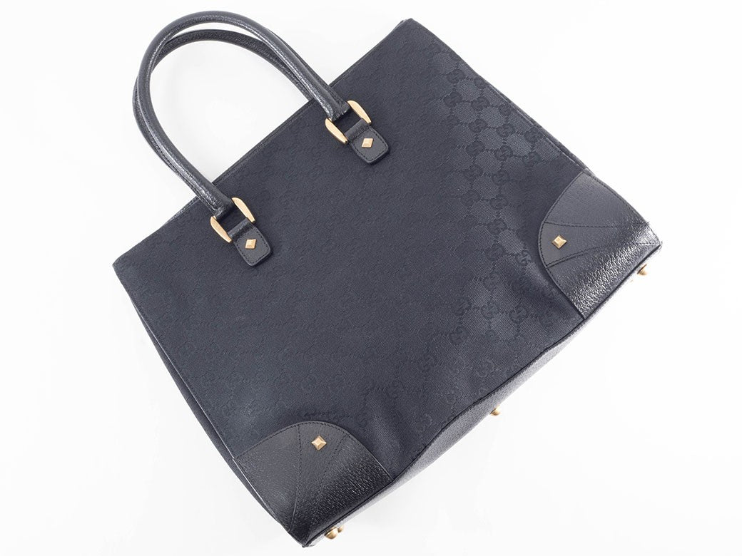 Gucci GG Canvas Handbag Women's Tote Bag Studs 120897 Preowned Used Reuse8