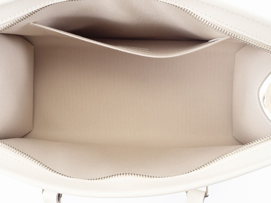 LOUIS VUITTON Madeleine PM Epi Leather White Shoulder Tote Bag  Preowned Auth7