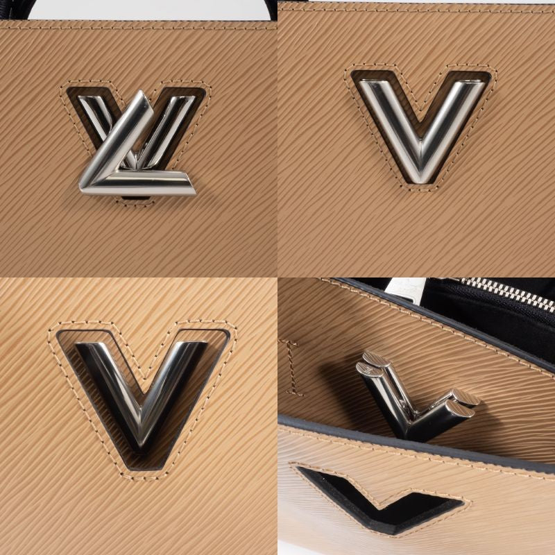 LOUIS VUITTON Twist Tote Bag Epi Camel Short Crossbody Shoulder Bag Preowned8