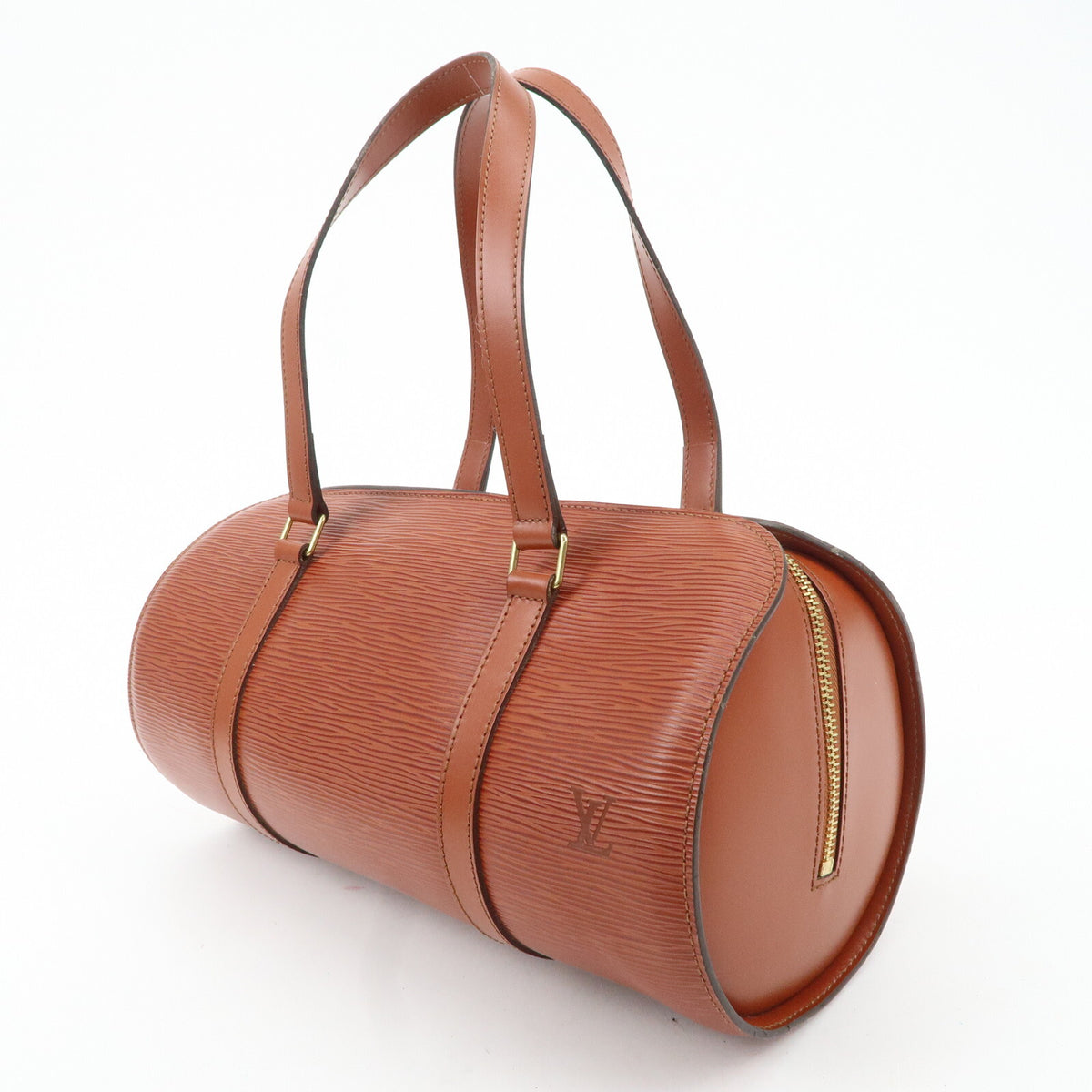 Louis Vuitton Epi Soufflot Shoulder Bag Kenya Brown M52223 Preowned Reuse Auth2