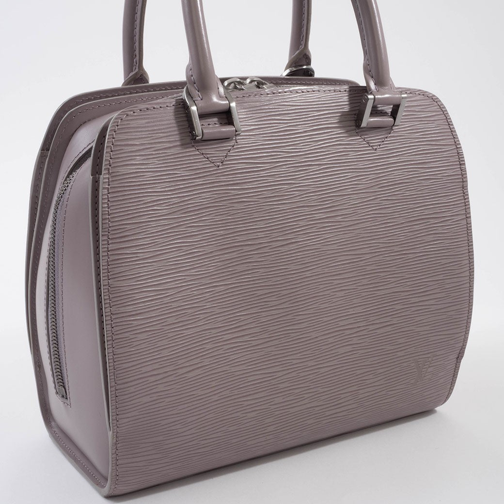 LOUIS VUITTON Pont Neuf Epi Leather Handbag Lilac Pastel Tote Bag Preowned Auth8