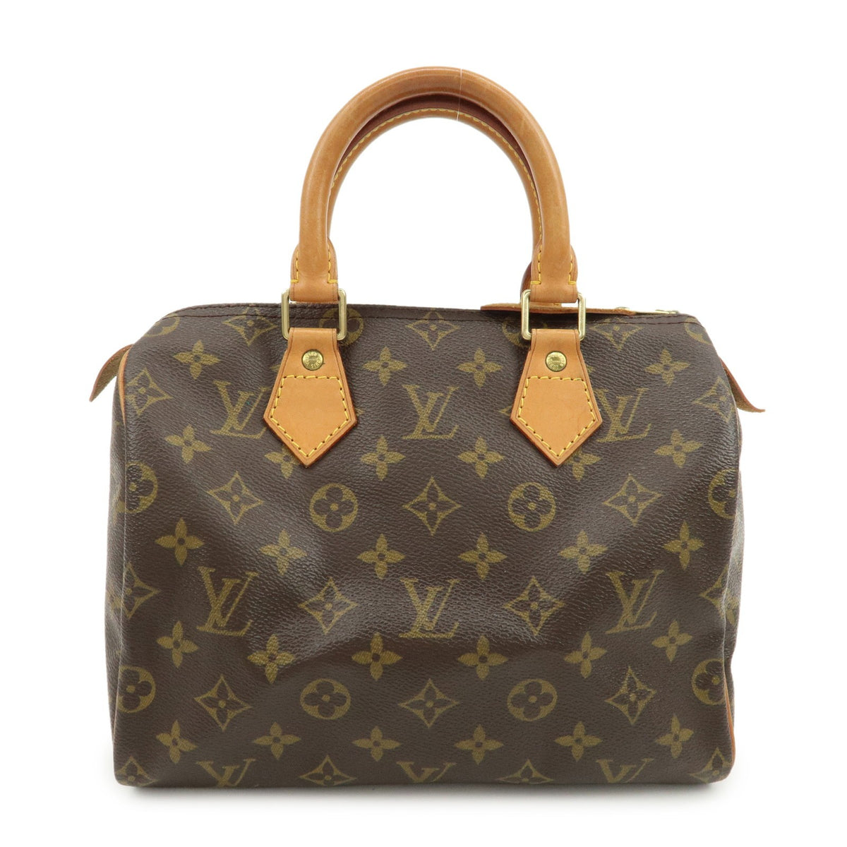 Louis Vuitton Monogram Speedy 25 Boston Bag Hand Bag Brown M41528 Auth Used F/S0