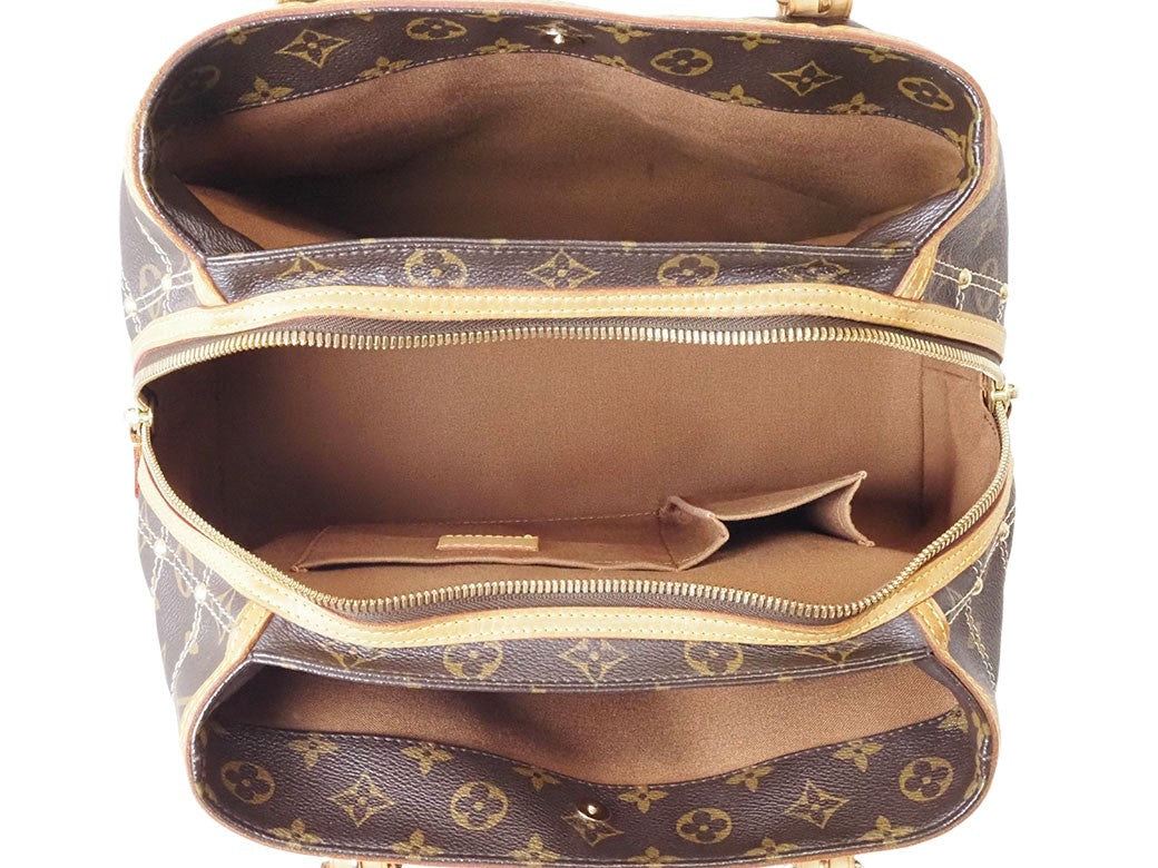 LOUIS VUITTON Handbag Monogram Rivet Tote Bag M40140 Reuse Used Preowned Auth9