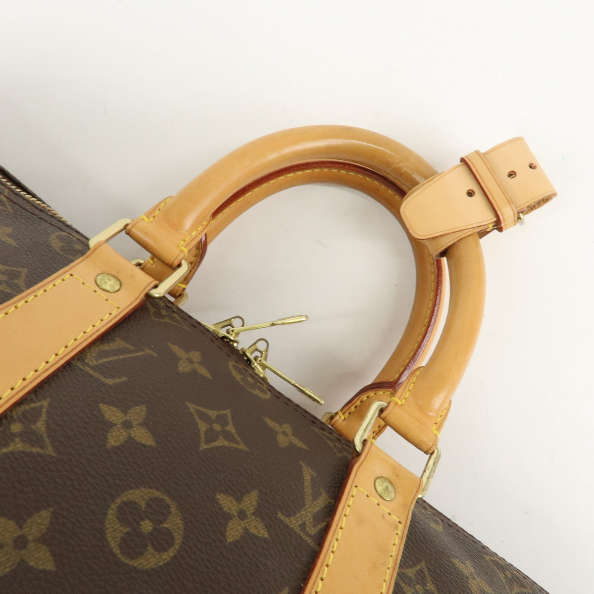 Louis Vuitton Monogram Keep All 45 Boston Bag Brown M41428 Authentic Used F/S5