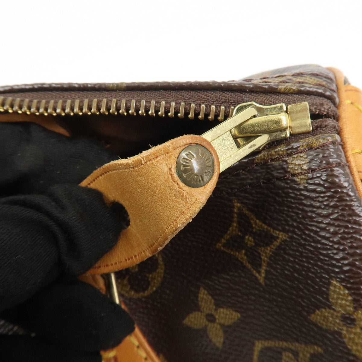 Louis Vuitton Monogram Speedy 30 Boston Bag Hand Bag Brown M41526 Auth Used F/S16