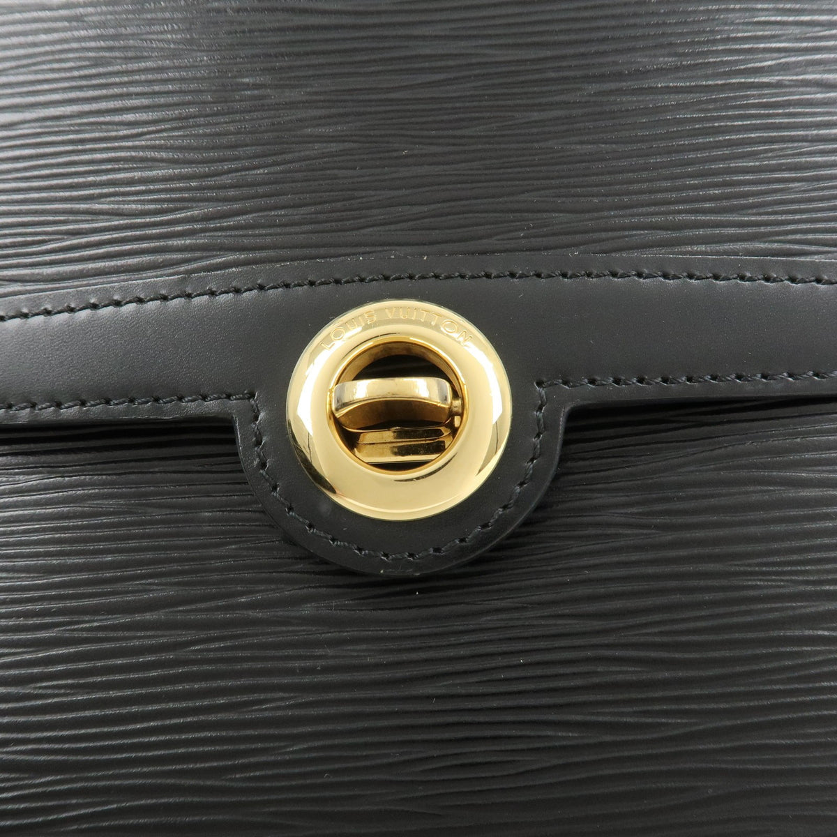LOUIS VUITTON Arche Epi Leather Noir Black Small Convertible Bag Preowned Auth13