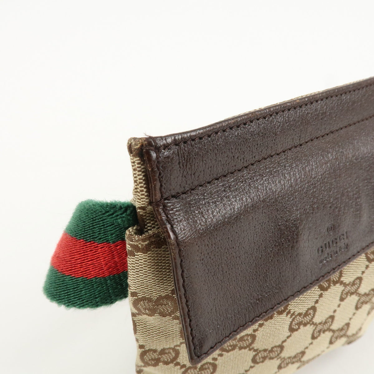 GUCCI GG Canvas Leather Waist Bag Crossbody Bag Beige Brown 28566 Auth Used F/S13