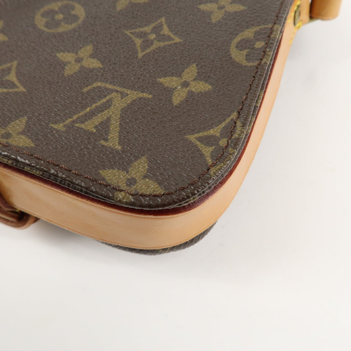 LOUIS VUITTON Mini Cartouchiere Monogram Crossbody Shoulder Bag M51254 Preowned15